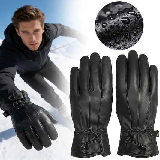 LGCASL Clearance! Mens Gloves, Gloves for Men, Mens Winter Gloves, Mens Leather Gloves Mens Winter Black V1189-LWWAL-20260325-02581