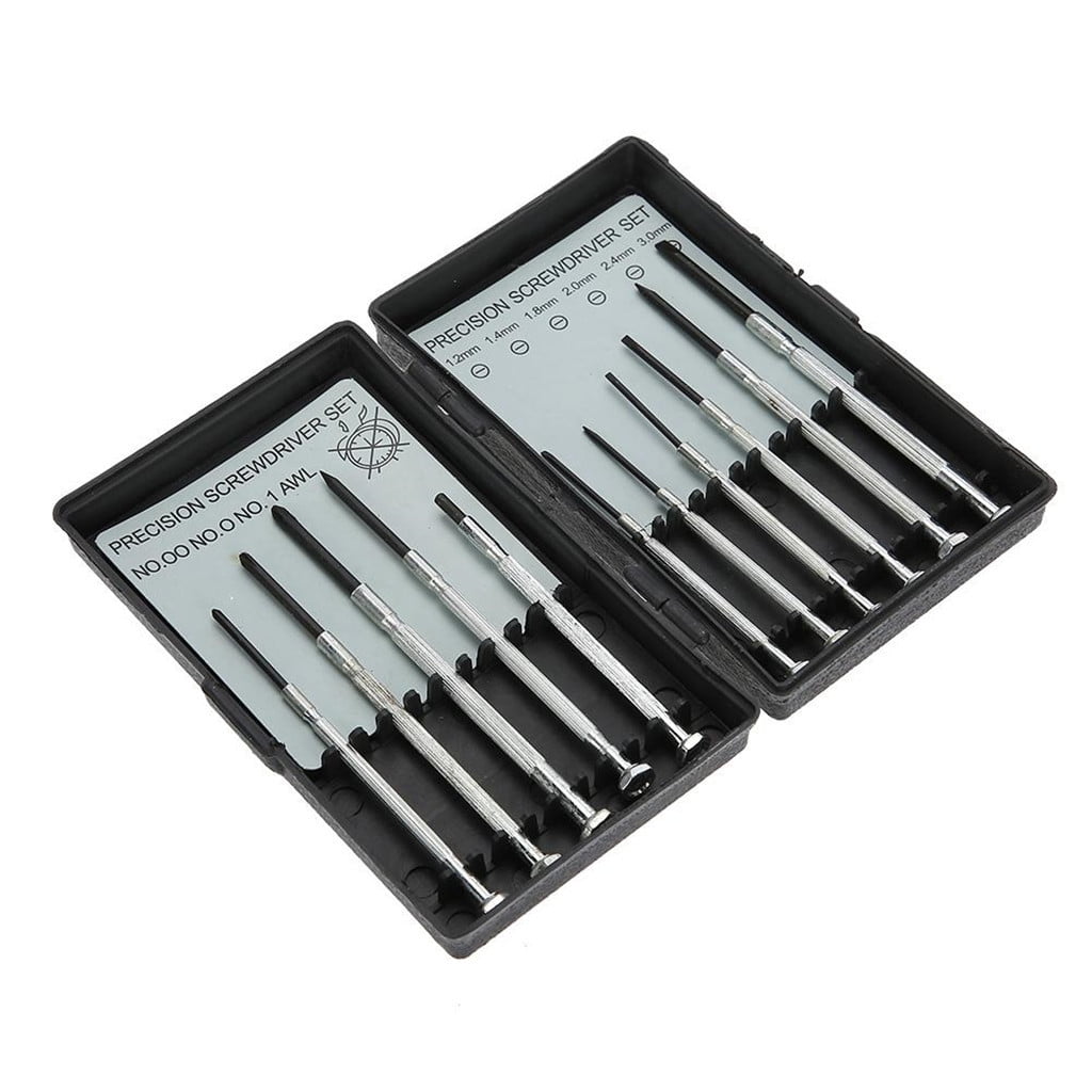 Eguiwyn Mini Watch Alloy Tools Screwdriver 11pcs Precision Kit Screw Set Tools & Home Improvement As Shown V1189-LWWAL-20260325-02779