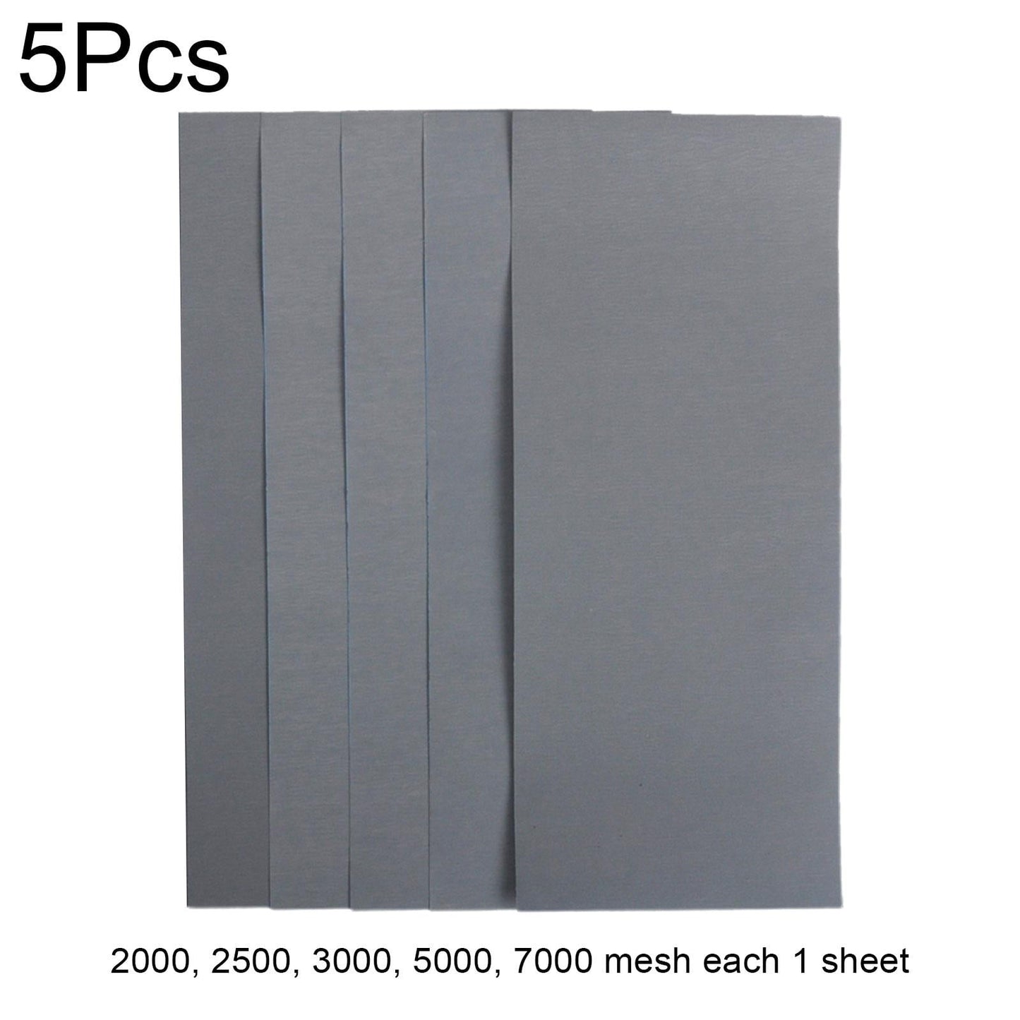 5PCS Sand Paper Variety Pack Sandpaper for Wood Metal Sanding, 2000/2500/3000/5000/7000Grit V1189-LWWAL-20260325-02793