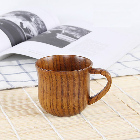 JWDX Glass and Bottle Clearance! Solid Wood Retro Wooden Coffee Cup Restaurant Insulation Wooden Cup Tea Cup V1189-LWWAL-20260325-02822