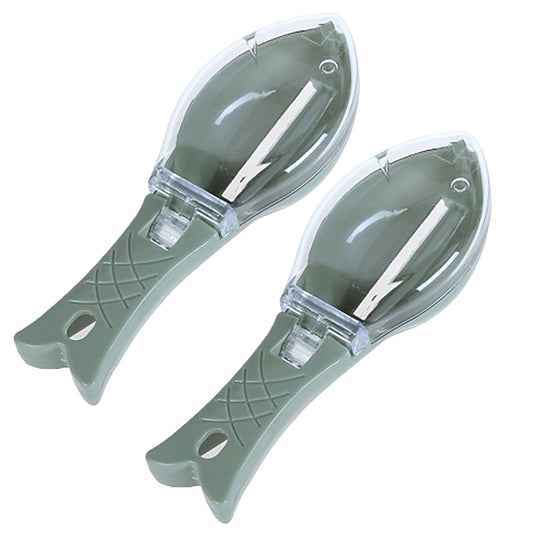 JWDX Scale Scraper, Peeler Clearance! Household Kitchen Tools Fishs Scale Scraper Remover with Lid White Green V1189-LWWAL-20260325-02995