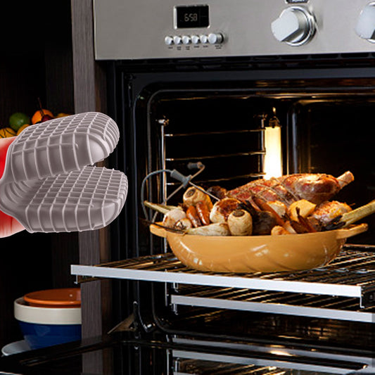 JWDX Oven Mitts Clearance! Mini Silicone Oven Mitts Set Oven Mitts Heat Insulation Oven Gloves for Kitchen V1189-LWWAL-20260325-03066