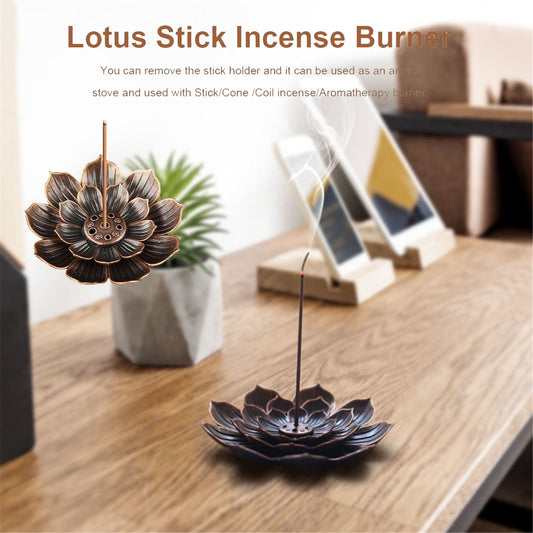 JWDX Rack Clearance! Ash Incense with Burner Brass Flower Burner Yoga Catcher Rack Stick Incense Tea Other, V1189-LWWAL-20260325-03080