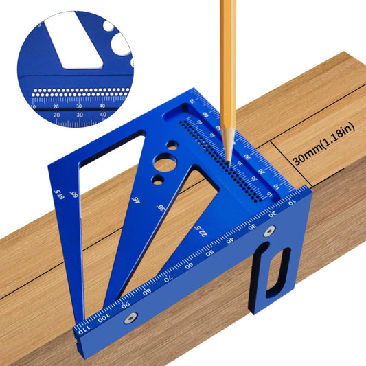 JWDX Measuring Tools Clearance! The Fourth Generation Carpenter'S Square Ruler Triangle Ruler Aluminum Alloy V1189-LWWAL-20260325-03142