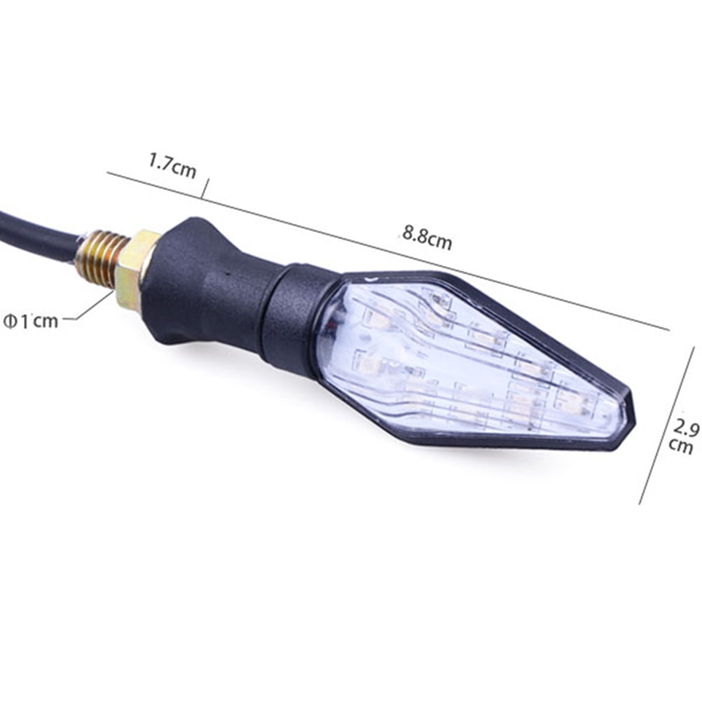 SWETRACE Rectangular Motorcycle Driving Lights Blue 4Pcs 4.1*1.1*0.9In For Vehicle Use Black V1189-LWWAL-20260327-03355
