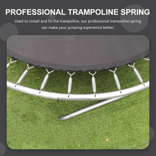 Worgeous 10 Pcs Trampoline Spring Parts Trampolines Rebounder Fitness Silver V1189-LWWAL-20260327-03374