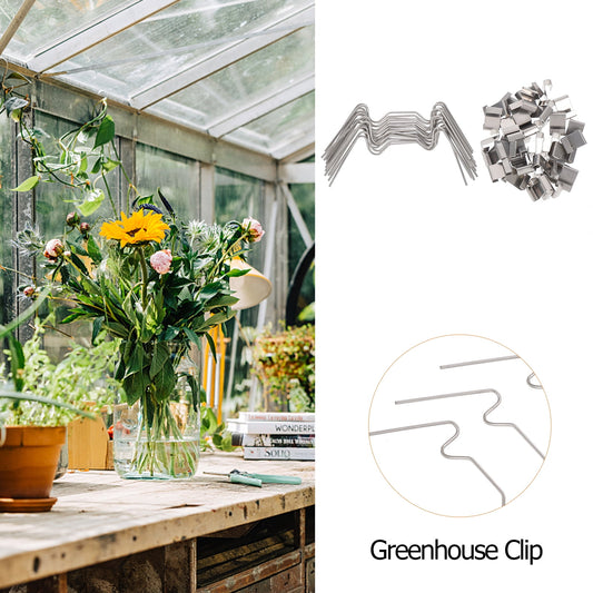 Ortofally 100pcs Greenhouse Glazing Z Overlap Clip Glazing Z Overlap Clip Glass Pane Clip 7.50X3.50X0.20CM V1189-LWWAL-20260327-03375