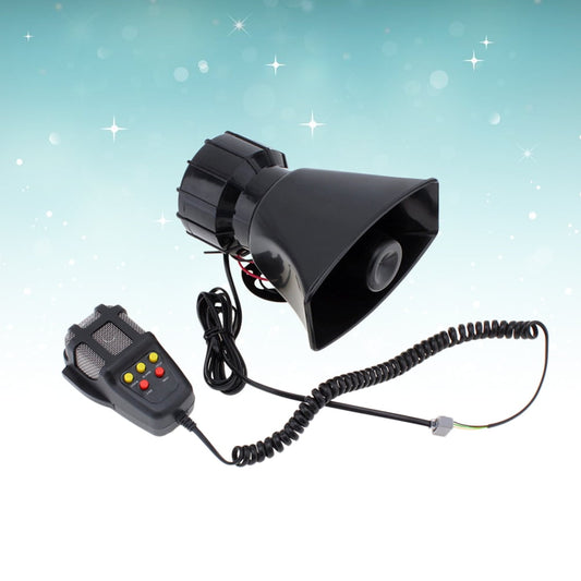 Ortofally 100W 12V 5 Sound Square Opening Electric Horn Loud Speaker Warning Alarm for Car Moped Motorcycle V1189-LWWAL-20260327-03397