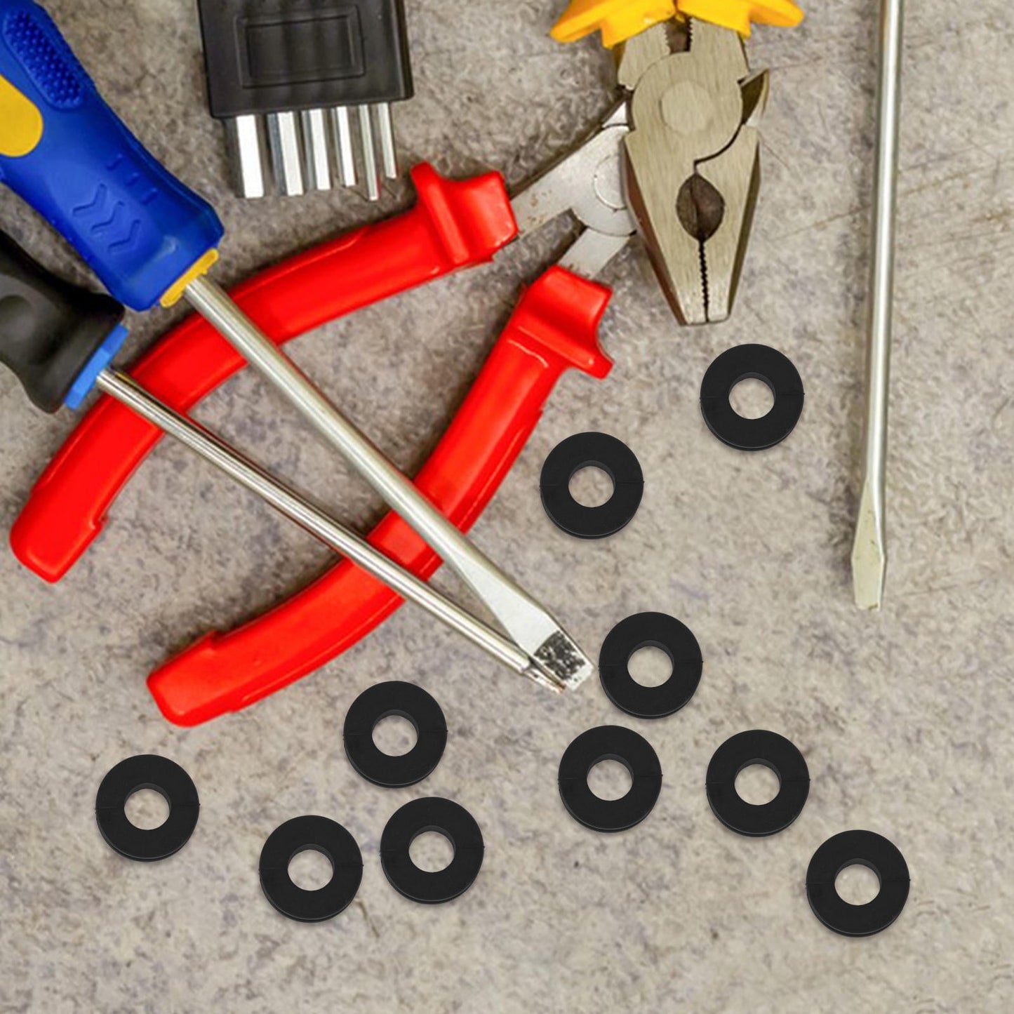 Worgeous 10pcs Motorcycle Rear Shock Absorber Sleeve Buffer Rubber Ring Bushing Fixed Ring V1189-LWWAL-20260327-03537
