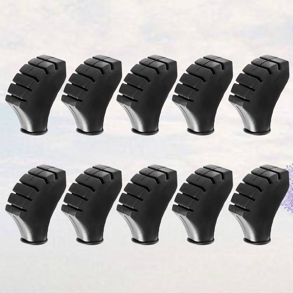 SWETRACE Trekking Pole Foot Cover Walking Pole Tips Black 10PCS 2.2x0.7in V1189-LWWAL-20260327-03589