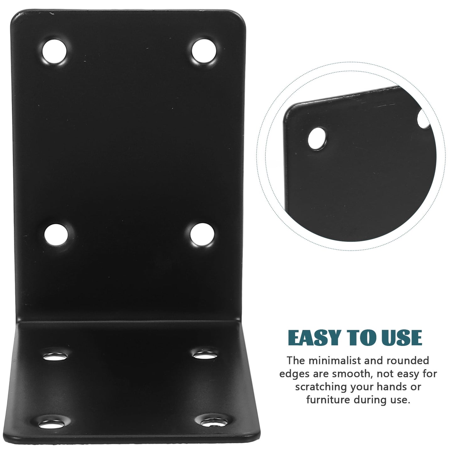 SWETRACE 4Pcs Decorative L Brackets for Railing Right Angle and Shelf Support V1189-LWWAL-20260327-03688