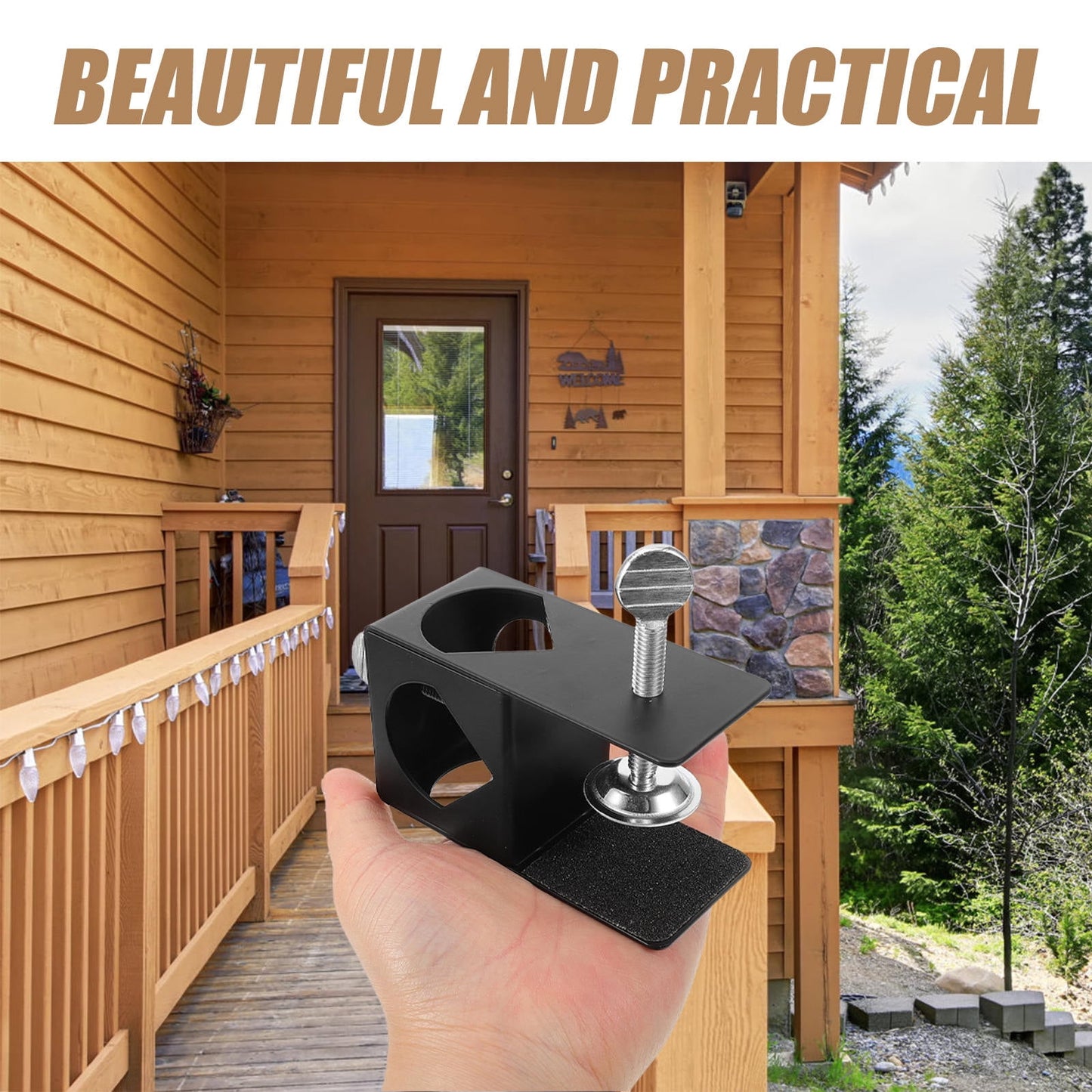 SWETRACE Outdoor Clamp Bracket Metal Torch Mount 1Pack V1189-LWWAL-20260327-03716