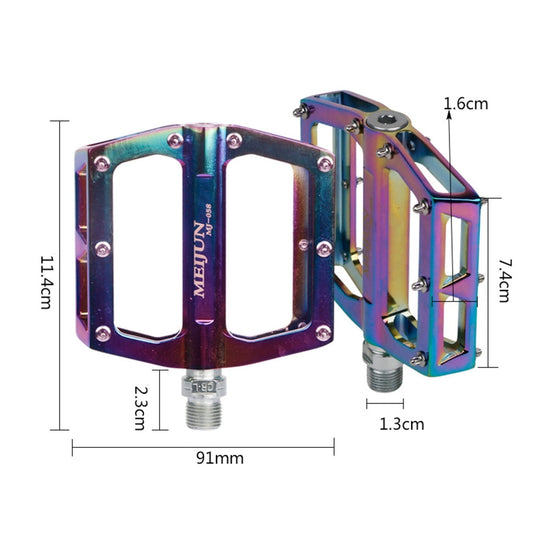 SWETRACE Colorful Aluminum Alloy Foot Pedals for Cyclists 1 Pair 4.5*3.6*0.8in V1189-LWWAL-20260327-03734