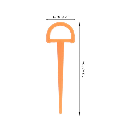 SWETRACE 4Pcs Ground Stakes in Orange Plastic for Tents and Outdoor Gear 3.5in V1189-LWWAL-20260327-03747
