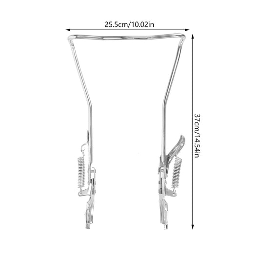 SWETRACE 1Set Steel Silver Double Legged Bike Kickstand for Stable Support Non Slip Feet Quick Adjustment V1189-LWWAL-20260327-03773