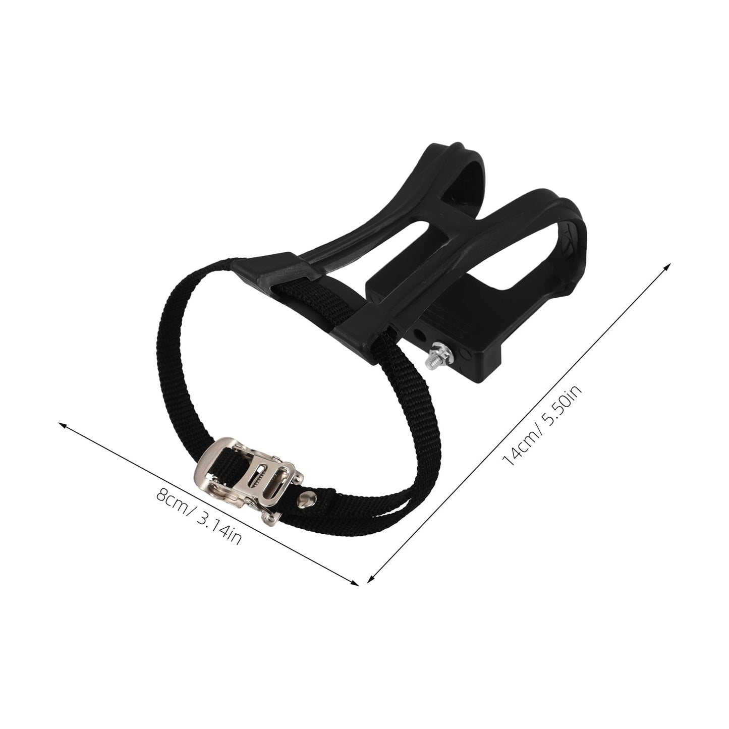 SWETRACE 2Pcs Bike Pedal Toe Cages And Straps Black for Secure Installation V1189-LWWAL-20260327-03797