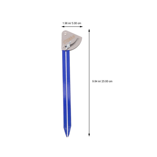 SWETRACE 1Pcs Blue Parallel Marking Gauge Tool Steel for Woodworking 9.8x2in V1189-LWWAL-20260327-03847