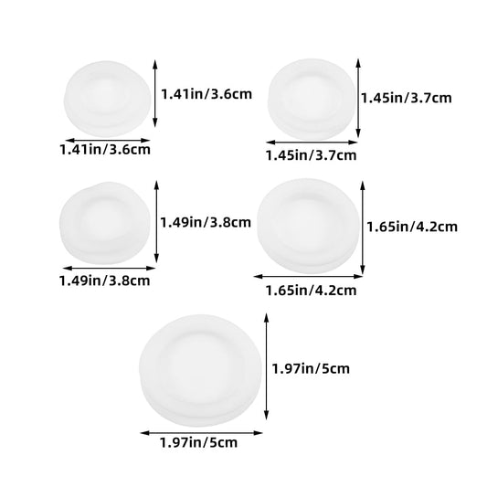 SWETRACE 10pcs White Piggy Bank Stopper Rubber Money Box Plug Saving Box Cover Replacement For Piggy Bank V1189-LWWAL-20260327-03871