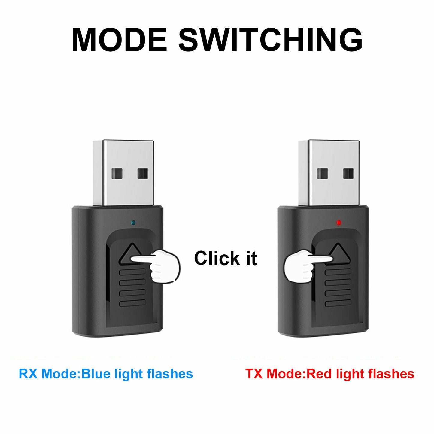4 IN 1 5.0 Bluetooth Adapter USB Wireless Bluetooth Sender Receiver Music Audio for TV Portable 3.5mm AUX V1189-LWWAL-20260327-03904