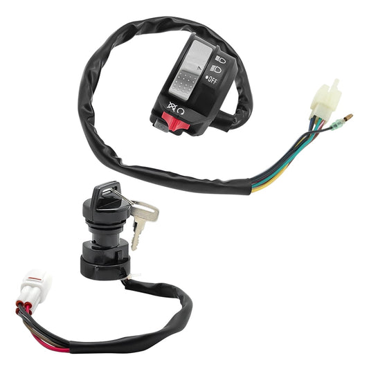 M MATI Start Stop Headlight Switch & Ignition Key Switch for Yamaha Warrior Grizzly Big Bear Wolverine Kodiak V1189-LWWAL-20260327-03956