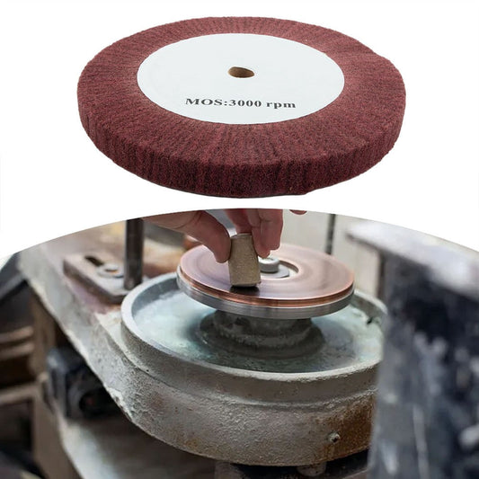 4"~12" Nylon Fiber Flap Polishing Wheel Disc Non-Woven Abrasive Buffing 320-Grit 125Mm Smile Home 125Mm V1189-LWWAL-20260327-04038