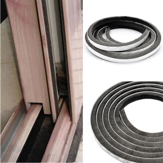 Decor Bottom Bristle Pile Seal Film Door Draught Excluder Brush Weather Strip 10M 5/9/15/23Mm Diy Home High V1189-LWWAL-20260327-04106