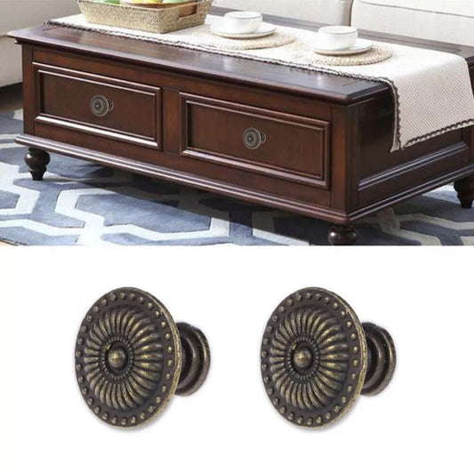 Antique Style Cabinet Knobs Set Of 4 Vintage Drawer Pulls Black Handles V1189-LWWAL-20260327-04112