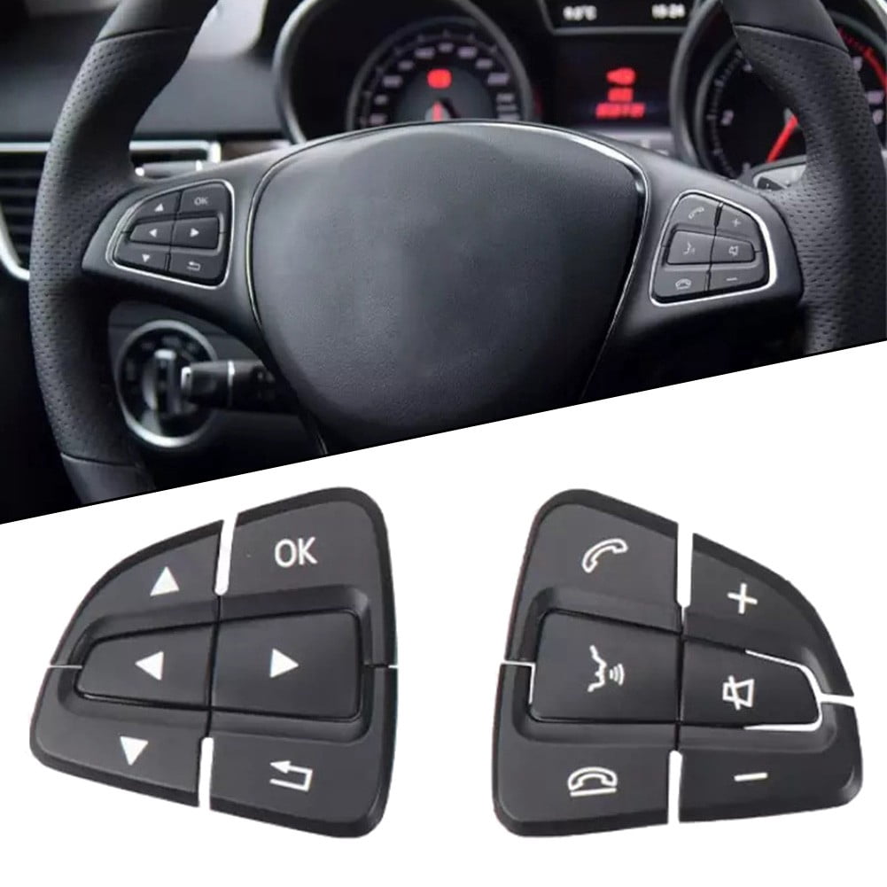 Pair Car Steering Wheel Switch Button Cover For Mercedes For Benz W176 W166,W292 V1189-LWWAL-20260327-04303