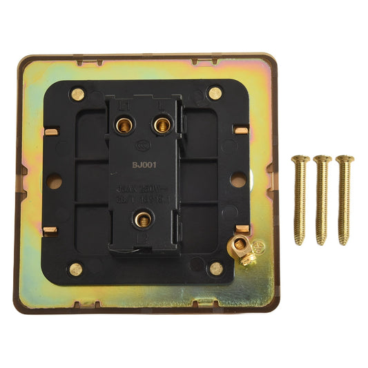Toggle Light Rocker Switch 1/2 Way Retro Brass Plate Lever 86 Type Toggle Switch 1 Gang Smile Home 1 Gang V1189-LWWAL-20260327-04395