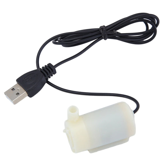Small Water Pump Silent Submersible USB 5V 1m Cable Garden Outdoor Fountain Tool Black Smile Home White V1189-LWWAL-20260327-04455