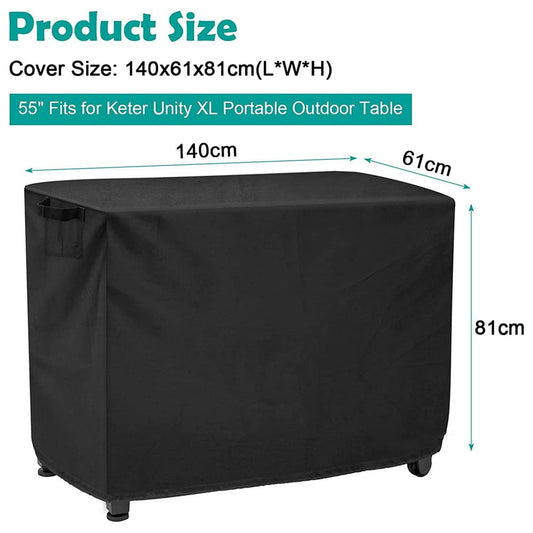 Waterproof Outdoor Prep Movable Dining Cart Pizza Oven Patio Grill Table Cover 104*61*81Cm Smile Home V1189-LWWAL-20260327-04459