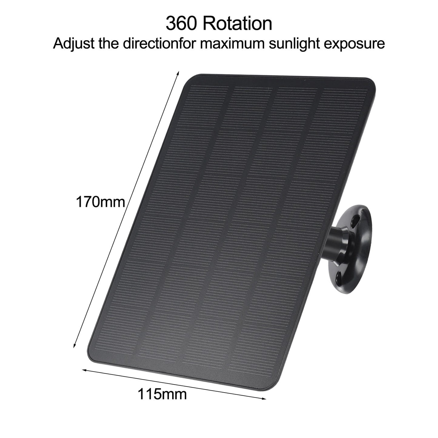 Solar Panel for Blink Camera: 4W Outdoor Solar Charger with 9.84ft Cable! C Black Smile Home C White V1189-LWWAL-20260327-04491
