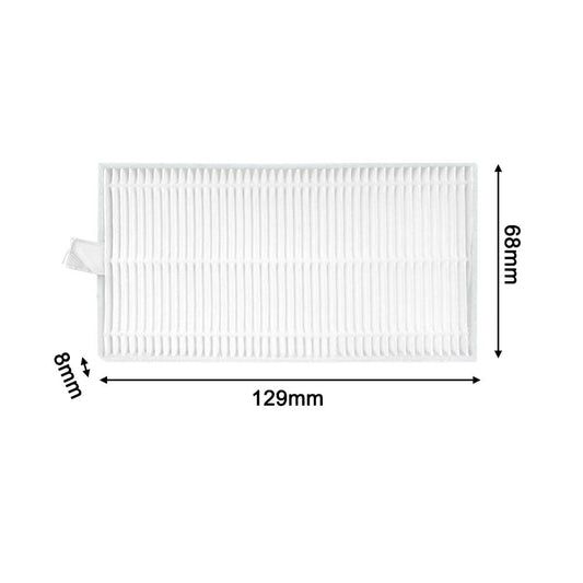 Ecovacs Y1 Pro Robot Vacuum Cleaner Replacement Parts Kit With 4 Filters 5 Mop Cloths 8 Side Brushes For V1189-LWWAL-20260327-04545