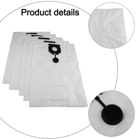 5PCS Vacuum Cleaner Bags Mproved Cleaning Efficiency Replacement For Karcher NT 40/1, NT 50/1 Tact V1189-LWWAL-20260327-04865