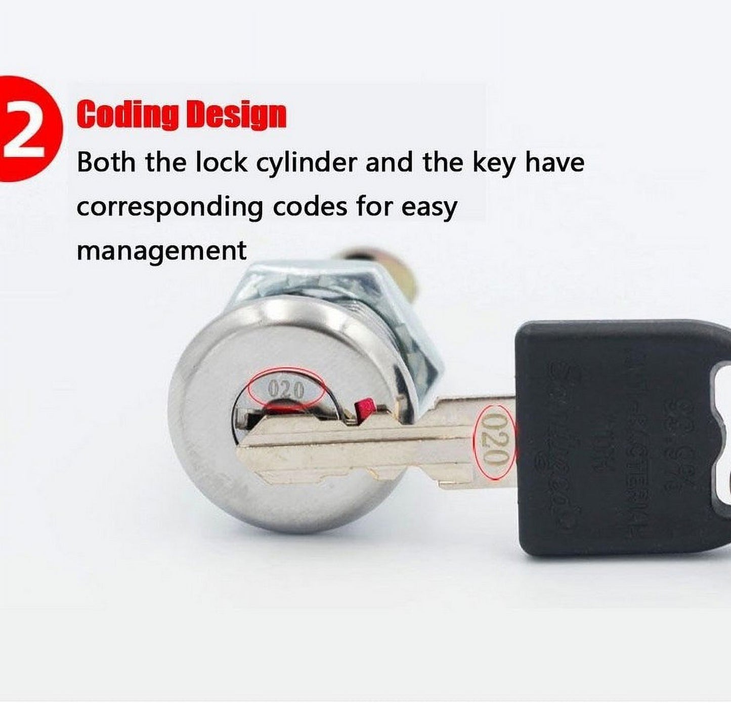 Toolbox Lock,Cabinet Locks with Keys, Universal Craftsman Tool Box Lock, Toolbox Lock Iron Cabinet Insert V1189-LWWAL-20260401-05174