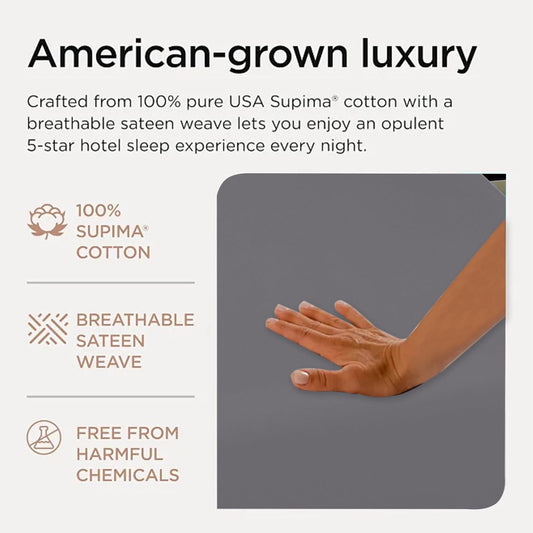 Waterproof Bed Flat Sheet ,Best Season Cotton Sheet-Long Staple Cotton Sheets Set, Soft Cotton Bed V1189-LWWAL-20260401-05277