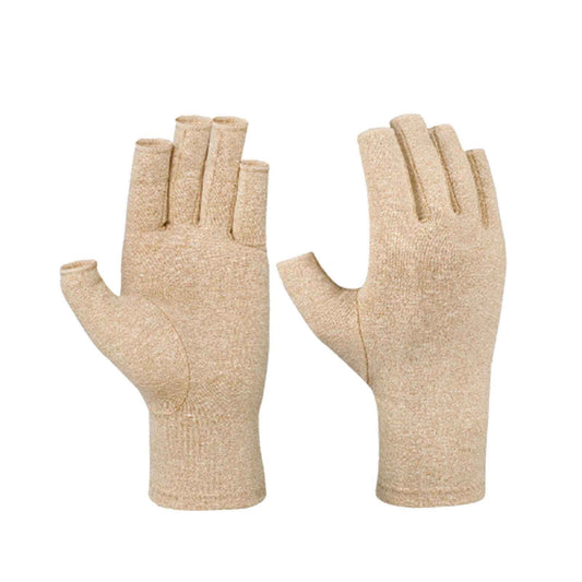 Pressure Gloves Half Finger, Cycling Joint Care Sports Gloves, Antiskid Fitness Gloves for Men and Women, V1189-LWWAL-20260401-05333