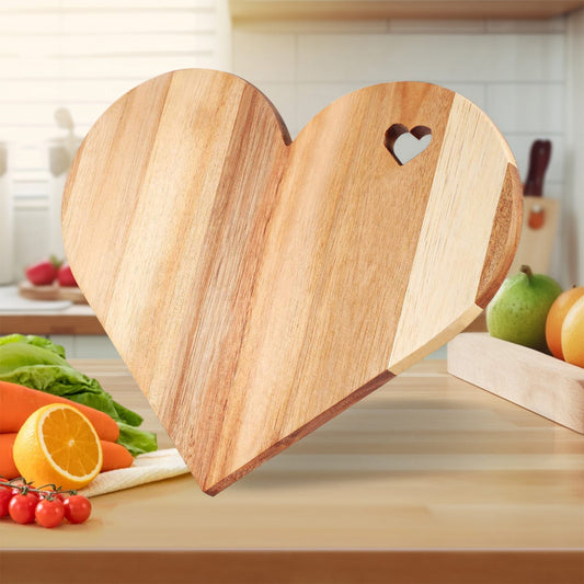 Heart Shaped Cutting Board Gifts for Wife Women Friend for Birthday,Acacia Wood Bread Board Cheese Serving V1189-LWWAL-20260401-05452