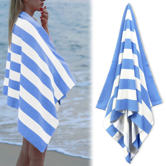 Large Beach Towels, Swimming Towel, Soft & Absorbent Oversized Sheet Made of 100% Cotton - for Swimming Pool, V1189-LWWAL-20260401-05458