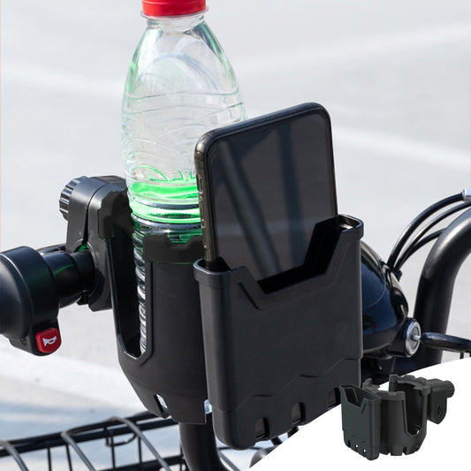 2-in-1 Adjustable Drink Holder,Universal Cup Holder with Cell Phone Holder,Large Diameter Design Bike Cup V1189-LWWAL-20260401-05477