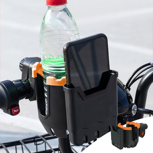 2-in-1 Adjustable Drink Holder,Universal Cup Holder with Cell Phone Holder,Large Diameter Design Bike Cup V1189-LWWAL-20260401-05478