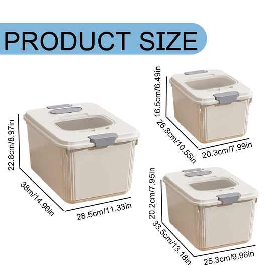 Airtight Pet Food Storage Container for Dog Cat Food Up to 10lbs Large Dry Food Bin with Measuring Cup Lids V1189-LWWAL-20260401-05496