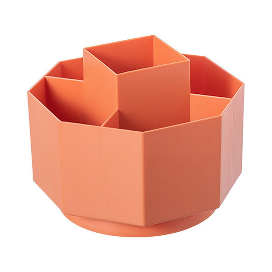 Large Capacity Rotating Pen Holder, Desktop Organizer for Office Supplies, Cosmetics Brushes, 5-Slot Plastic V1189-LWWAL-20260401-05531