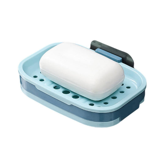 Shower Soap Dish with Suction Cups, Wall-Mounted Bathroom Organizer for Bar Soap, Waterproof Kitchen Soap V1189-LWWAL-20260401-05550
