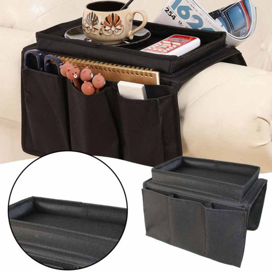 Sofa Armrest Organizer with Cup Holder - TV Remote Holder for Recliner & Couch | Armchair Caddy with Storage V1189-LWWAL-20260401-05718