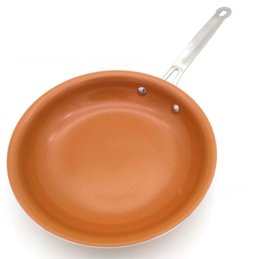 12 Inch Non-Stick Copper Frying Pan with Ceramic Coating - Induction Oven Safe Skillet for Searing, Frying - V1189-LWWAL-20260401-05753
