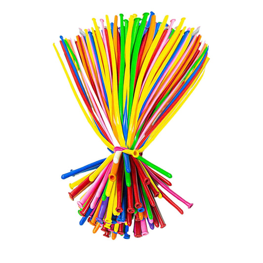100Pcs 260 Transparent Long Latex Balloons - Thickened for Balloon Garland & Animal Modeling,Clown Balloons, V1189-LWWAL-20260401-05766