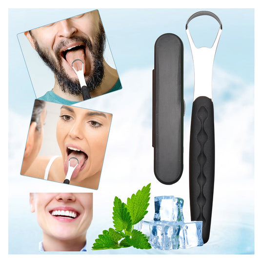 Tongue Scraper Cleaner 100% BPA Free Tongue Scrapers with Soft Handle for Adults, Kids, Healthy Oral Care, V1189-LWWAL-20260401-05789