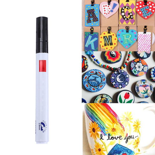 12-Color Oil-Based Paint Pens,Permanent Paint Markers with Quick-Dry & Waterproof Formula, for Rock, Glass, V1189-LWWAL-20260401-05799