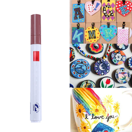 12-Color Oil-Based Paint Pens,Permanent Paint Markers with Quick-Dry & Waterproof Formula, for Rock, Glass, V1189-LWWAL-20260401-05804